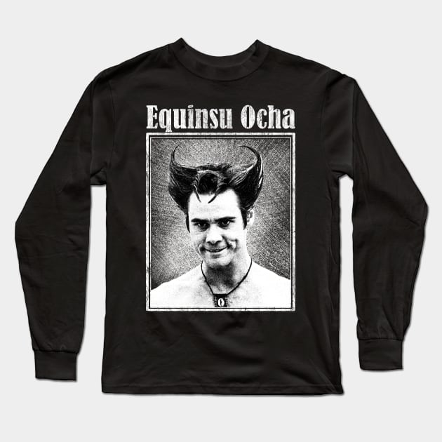 White Devil / Equinsu Ocha Long Sleeve T-Shirt by Riso Art